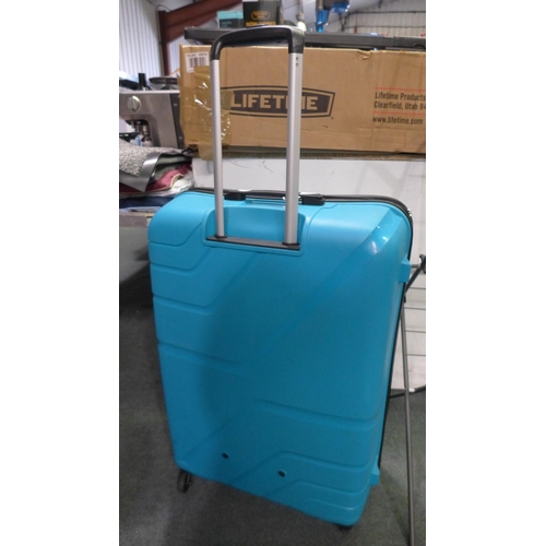 3093 - American Tourister Jetdriver Turquoise 79cm Hardside Spinner Suitcase  (298-205) *This lot is subjec... 