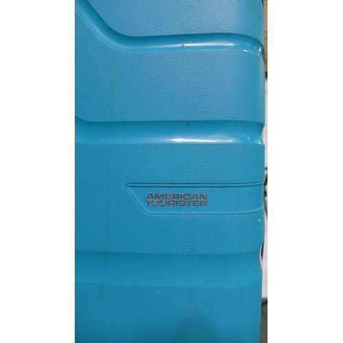 3093 - American Tourister Jetdriver Turquoise 79cm Hardside Spinner Suitcase  (298-205) *This lot is subjec... 