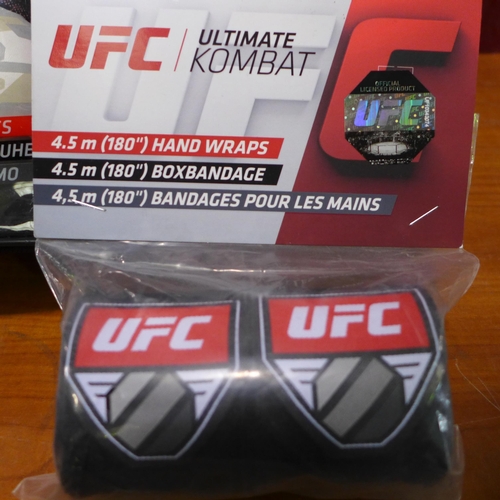 3105 - UFC Camo Boxing Gloves and 4.5m Hand Wraps  (298-214) *This lot is subject to VAT