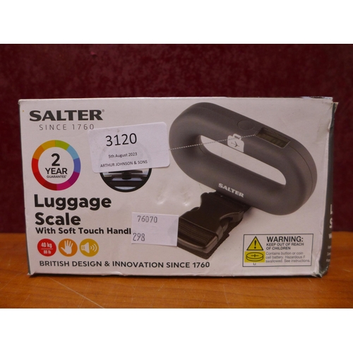 3120 - Salter Digital Luggage Scale  (298-137) *This lot is subject to VAT