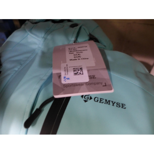 3141 - Two Women's Gemyse Ski-Style Hooded Jackets - White & Turquoise - both Size: S