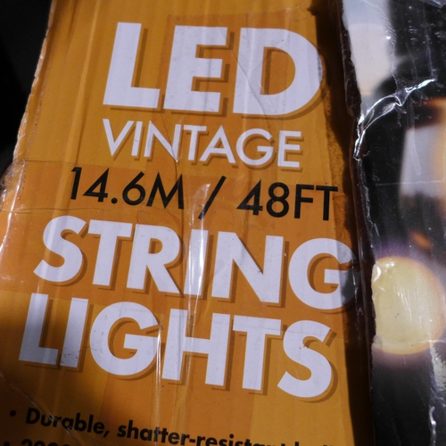 3167 - Feit String Lights 48Ft/ 14.6m - (No Bulbs) - (300-184)   * This lot is subject to vat