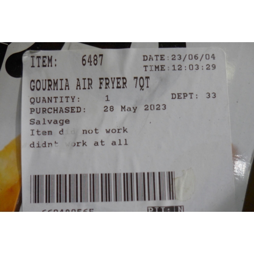 3172 - Gourmia air fryer 7QT (298-812)  * This lot is subject to vat