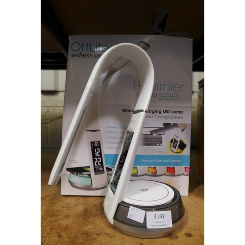 3181 - Ottlite Colour Changing  LED desk lamp  (296-153)   * This lot is subject to vat