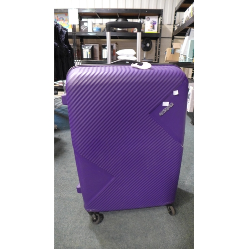 3206 - AT Zakk Large Purple Hardside Luggage Case (Damaged Wheel)   (296-184)    * This lot is subject to v... 