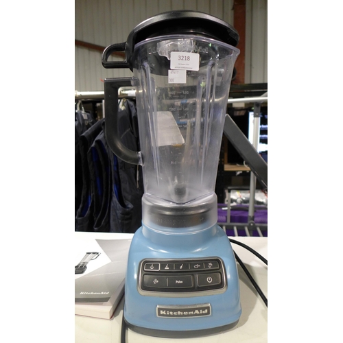 3218 - Kitchenaid Blender Velvet Blue  (296-155)   * This lot is subject to vat