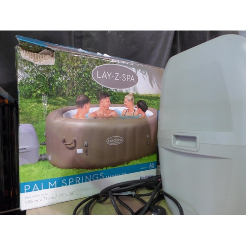 3228 - Lay-Z-Spa Inflatable hot tub with cover, Original RRP £329.99 + vat (300-186)   * This lot is subjec... 