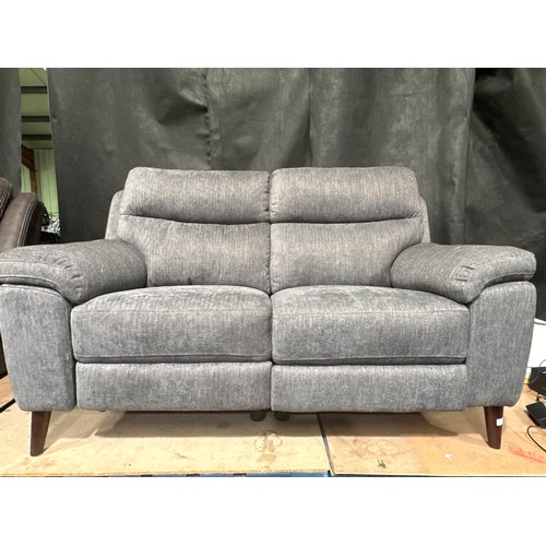 1484 - Grace Charcoal Fabric 2 Seater Recliner sofa, original RRP £749.99 + VAT (4173-3) *This lot is subje... 