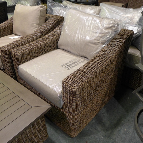 1421 - Ove Decors Denver 4 piece Woven Deep Seating Set, original RRP £1499.99 + VAT (4173-33)(Damage to ba... 