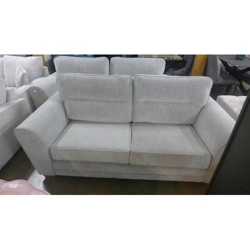 1356 - A light grey Dahlia pair of three seater sofas