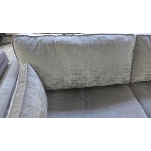 1507 - A Barker & Stonehouse pewter velvet four seater sofa