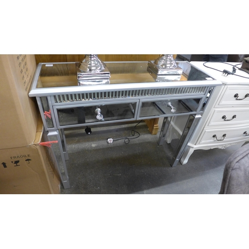 1545 - A mirrored two drawer console table