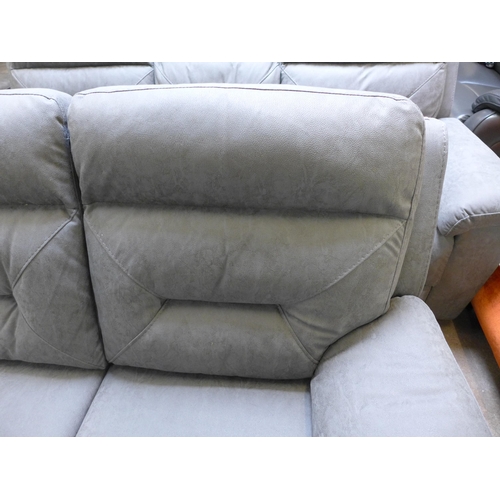 1553 - Justin Grey 2 Seater power Recliner sofa, original RRP £833.33 + VAT (4175-30) *This lot is subject ... 