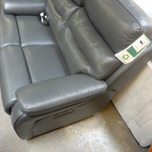 1554 - Fletcher 2 seater leather power recliner sofa, original RRP £983.33 + VAT (4175-6) *This lot is subj... 