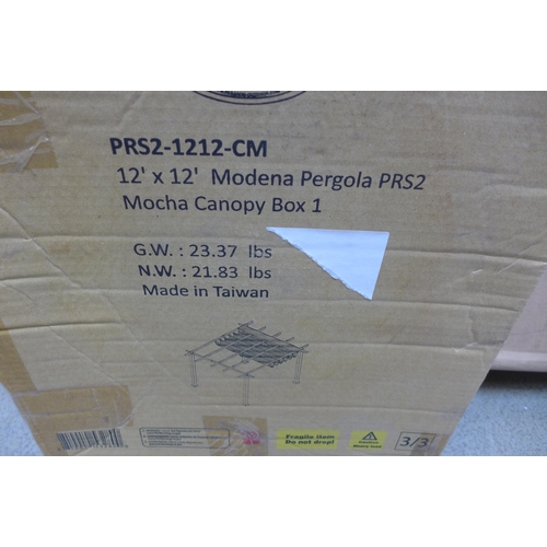 1580 - Paragon Modena 12X12Ft soft top Pergola, original RRP £991.65 + VAT (4175-7) *This lot is subject to... 