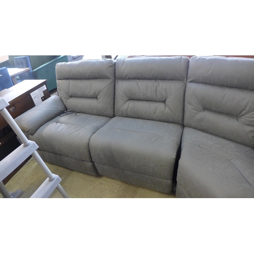 1587 - Justin grey sectional reclining sofa , original RRP £1499.99 + VAT (4175-15) *This lot is subject to... 