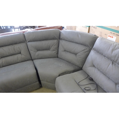 1587 - Justin grey sectional reclining sofa , original RRP £1499.99 + VAT (4175-15) *This lot is subject to... 