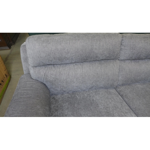 1592 - Grace charcoal fabric three Seater recliner sofa, original RRP £874.99 + VAT (4175-12) *This lot is ... 