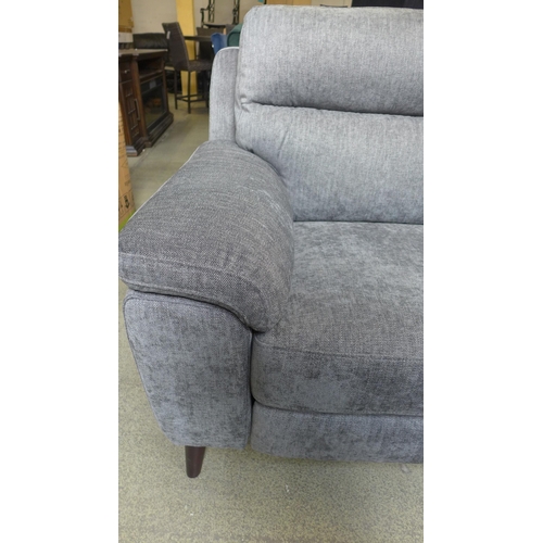 1592 - Grace charcoal fabric three Seater recliner sofa, original RRP £874.99 + VAT (4175-12) *This lot is ... 