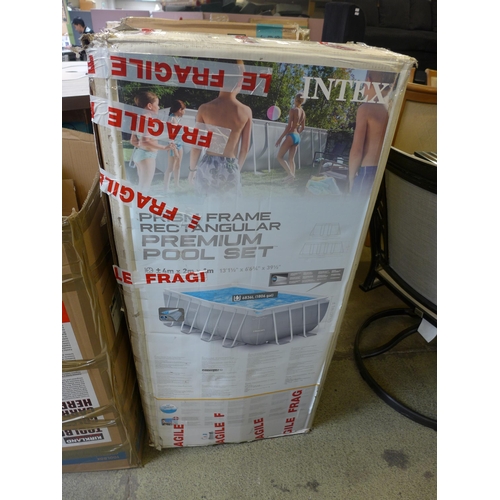 1615 - Intex 13ft 1.5 (4m) rectangular prism frame pool, original RRP £374.99 + VAT (4172-29) *This lot is ... 