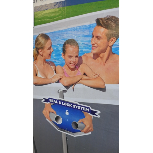 1621 - Bestway 31ft x 16ft Power Steel Rectangular Frame Pool, original RRP £1149.99 + VAT (4174-4) - Boxed... 