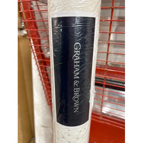 2190 - 13 Graham and Brown double width wallpaper rolls