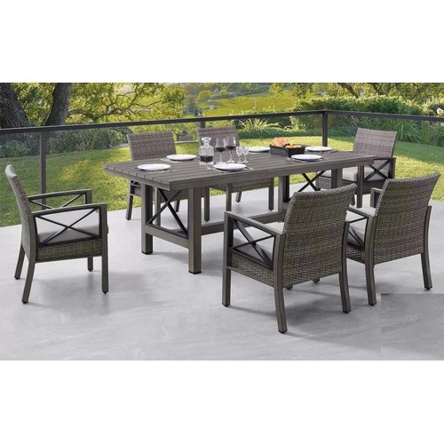 1425 - Ove Decors Austin 7 piece Dining Set and Cover, original RRP £1416.66 + vat (295-43)(Item is boxed a... 