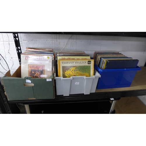 2070 - Three boxes of LP records, rock n roll, pop, easy listening and classical