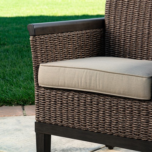 1507 - Set of eight Sunvilla Palafox cushioned outdoor dining chairs (PLEASE BE AWARE THIS IS A LOT OF CHAI... 