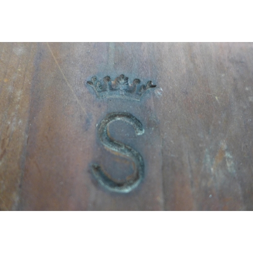 209 - A George IV mahogany rectangular fold over card table