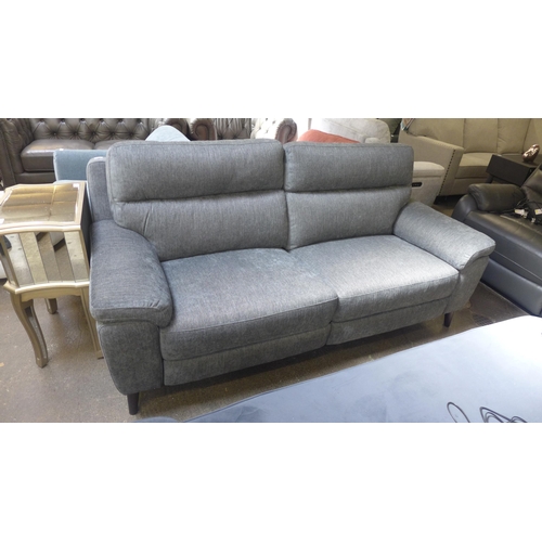 1499 - Grace charcoal fabric three Seater recliner sofa, original RRP £874.99 + VAT (4175-12) *This lot is ... 