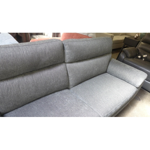 1499 - Grace charcoal fabric three Seater recliner sofa, original RRP £874.99 + VAT (4175-12) *This lot is ... 