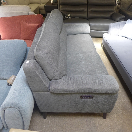 1499 - Grace charcoal fabric three Seater recliner sofa, original RRP £874.99 + VAT (4175-12) *This lot is ... 