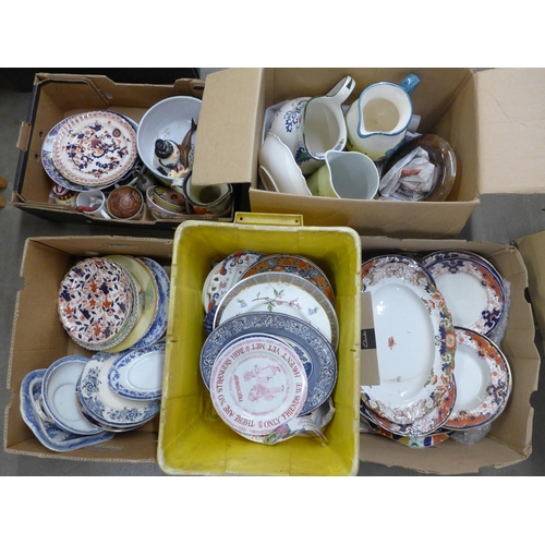 1070 - Five boxes of mixed china, including Booths **PLEASE NOTE THIS LOT IS NOT ELIGIBLE FOR POSTING AND P... 