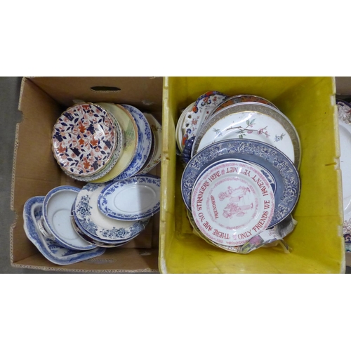 1070 - Five boxes of mixed china, including Booths **PLEASE NOTE THIS LOT IS NOT ELIGIBLE FOR POSTING AND P... 