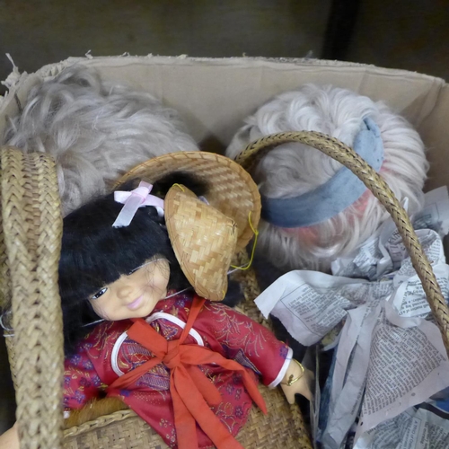 1087 - Two boxes of dolls **PLEASE NOTE THIS LOT IS NOT ELIGIBLE FOR POSTING AND PACKING**