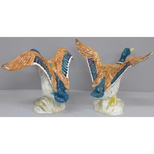 611 - Two Beswick mallard ducks, 749 and 750 models