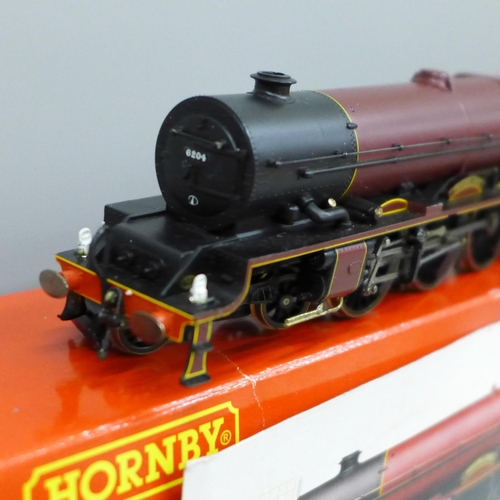 635 - A Hornby OO gauge locomotive, 122313 Princess Class 4-6-2 6204 in LMS Maroon