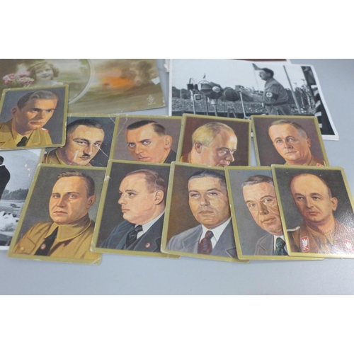 646 - Adolf Hitler postcards, cigarette cards, etc.