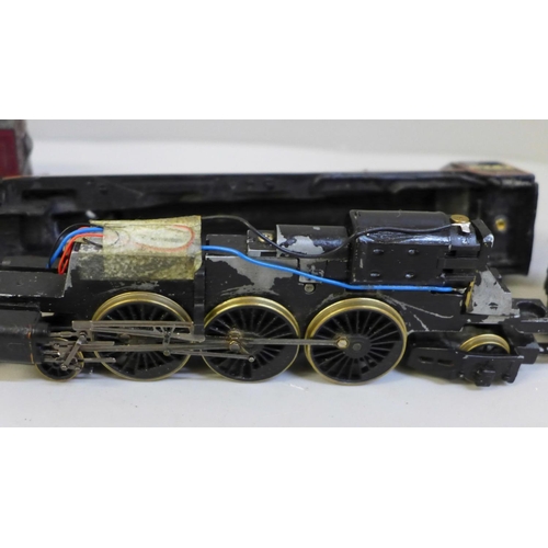 684 - Two Hornby OO gauge locomotives and tenders, 4-6-2 City of Glasgow 6242 LMS black and 4-6-2 City of ... 