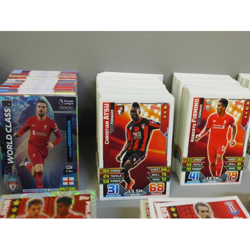 688 - Approximately 1400 Match Attax and Adrenalyn Football trading cards