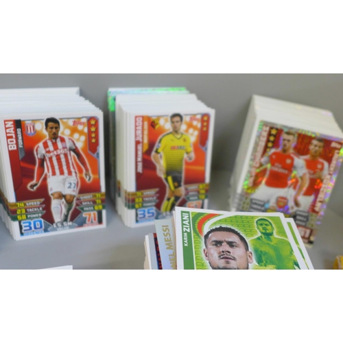 688 - Approximately 1400 Match Attax and Adrenalyn Football trading cards