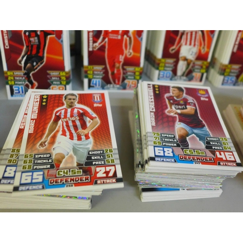 688 - Approximately 1400 Match Attax and Adrenalyn Football trading cards