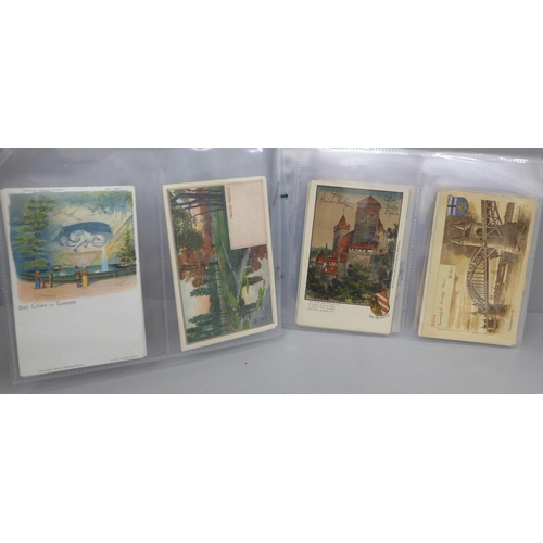 689 - Postcards; a collection of early undivided back postcards (72)