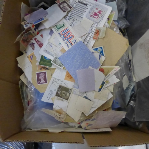 727A - Stamps; a folder with 1970's Post Office mint stamps, approximately 40, also Royal Mail mint stamps,... 