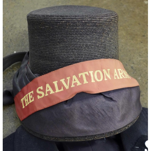 775 - A Salvation Army jacket and hat and an early 20th Century guards red tunic