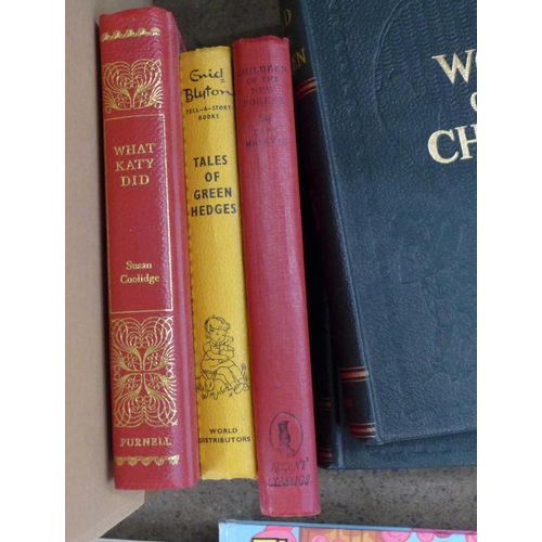 778 - Two boxes of books, including nine children's annuals, four volumes of The World of Children and oth... 