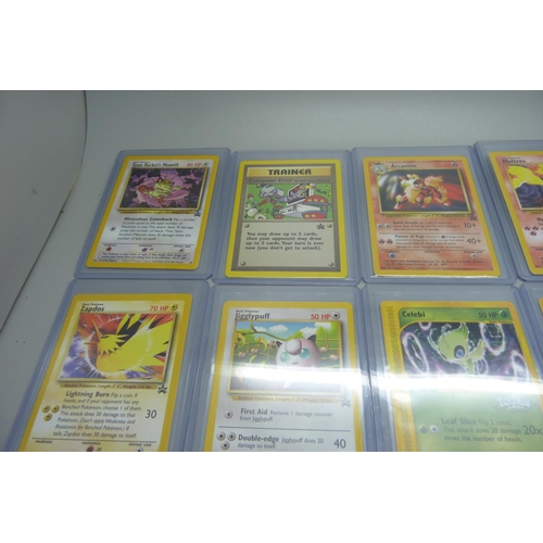 825 - Ten vintage Black Star Promo Pokemon cards