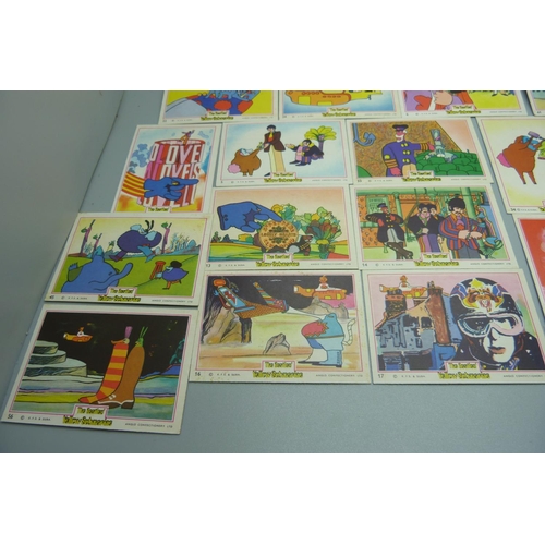 832 - Beatles Anglo Yellow Submarine cards, 1960's, (22)