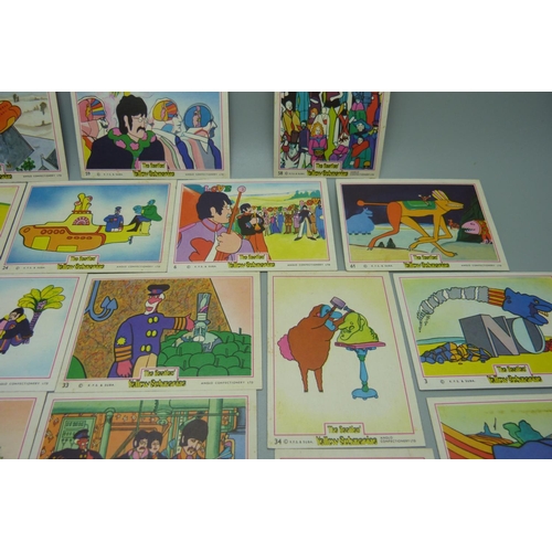 832 - Beatles Anglo Yellow Submarine cards, 1960's, (22)